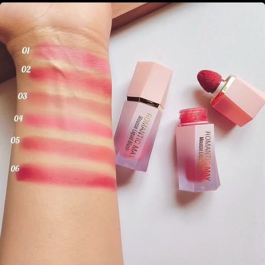 Romantic May Natural Long Lasting Matte Cheek Liquid Blusher Makeup