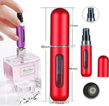 Miss Beauty Portable Mini Perfume Refillable Atomizer Container, Portable Perfume Spray Bottle, Travel Perfume Scent Pump Case Fragrance Empty Spray Bottle for Traveling and Outgoing(5 ml)