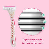 Chirs's Simply Platinum 4pcs Women Shaving Razor Blades Body High Quality Disposable Razor Blade