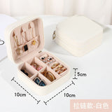 Portable & Compact Accessory Latest Mini Jewelry Storage Organizer Box ,for Travelling Leather Box