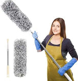 Miss Beauty Microfiber Feather Duster Bendable & Extendable Fan Cleaning Duster with 100 inches