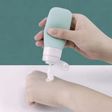 Portable Refillable Silicone Shower Gel Shampoo Container Bottle