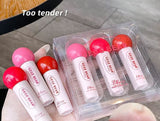 GEGE Bear 3Pcs Lollipop Candy Water Lip Gloss Set Glaze Set Shiny Water Mist Lipstick