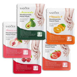 SADOER 1 Pair Fruit Moisturizing Peeling Gloves Hand Mask Exfoliating Sheet Mask 35g