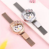 Hello Kitty Stainless Steel Bracelet Style Dial Watch For Girls & Women