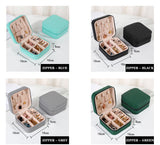 Portable & Compact Accessory Latest Mini Jewelry Storage Organizer Box ,for Travelling Leather Box