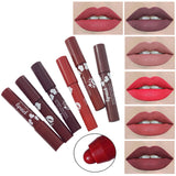 Warda Beauty Pack of 6pcs Rich Creamy Matte Color Classic Lip Crayon Long & Moisturizing Water Resistance Lip