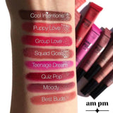 Huxiabeauty Pack Of 4 MAKEUP Powder Puff Lippie Lip Cream, Liquid Lipstick Makeup Moody Shade For Girls And Women R1288 8g