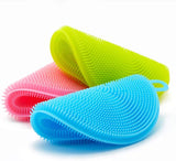 3 pcs Silicon Dish Washing Scrubber Pad (3pcs Set)