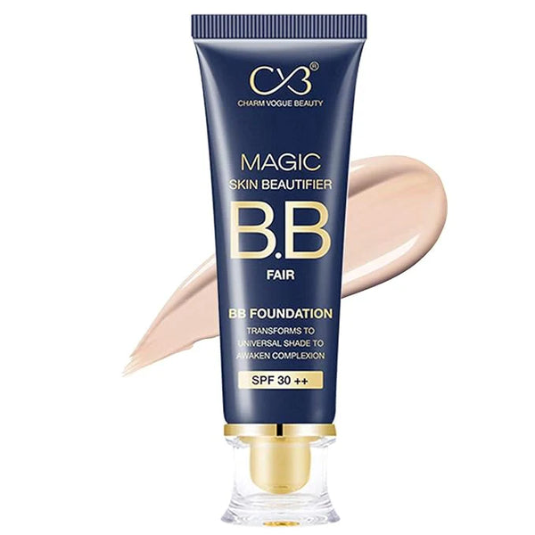 CVB Magic Skin Beautifier BB Fair Cream for Complexion Enhancer, BB Foundation for Face Make-up, Skin Hydration with SPF 30 ++, 50ml C65