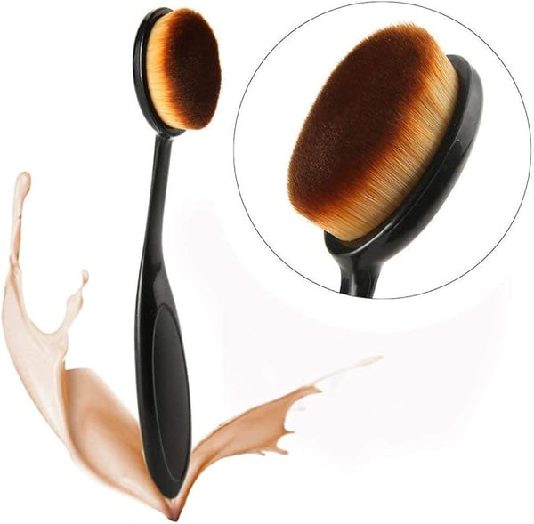 Oval Makeup Brush for Concealer, Contour Kit and Face Powder Foundation