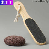 Huxia Beauty Wooden Foot Scrubber 2 Sided