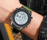 New Digital  Luminous Silicone Strap Time Reporting Outdoor Sports Watch 12 24 Hour System for Men  Watch With Gift Box