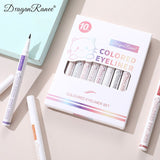 Dragon Ranee Colorful Eyeliner Pencil Kit Matte Waterproof Eyeliner - 10Pcs