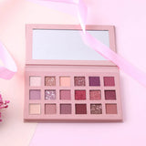 Miss Rose Matte Shimmer Pigmented Waterproof 18 Colors Eye shadow Palette 19.7g