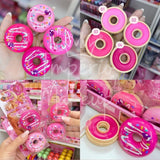 Iman Of Noble 1Pcs Keychain Donuts Barbe Blush & Lip Balm 6g LB-78C