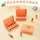 Dragon Ranee 5Pcs Long Lasting Moiturizing Matte Mini Lipistick Set