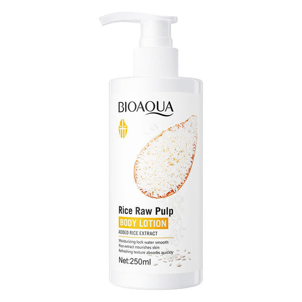 BIOAQUA Rice puree collagen body lotion cream Hydrating Nourishing skin lightening Fragrance whitening body lotion BQY15273