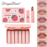 Dragon Ranee Strawberry Matte Velvet Lipstick Set of 6 DR24