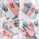 Miss Beauty New 8pcs Mini Make Up Brushes for Foundation, Powder, Blush Eyeshadow ,Eyelash and Concealer with Pouch / Mini Leather Bag