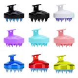 Shampoo Massager Brush Scalp Hair Scrubber with Soft Silicone Bristels For All Type Of Hairs Straight Curly Wet Dry For Men Women Children