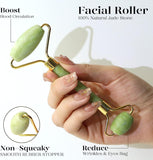 Jade Roller & Gua sha Scraper Set Anti-aging Anti-wrinkles Facial Body Massage Gua Sha Stone