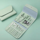 Miss Beauty New Pack Of 16pcs Set Manicure Pedicure Grooming Kit, Stainless Steel set, Nail cutter set, Nails Care, Clipper, Nails tool Set, Professional Spa kit with PU Leather Case