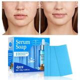 Aichun Beauty 4pcs Hyaluronic Acid Serum Moisturizing Face Body Cleaning Bar Soap 120g AC3222