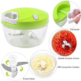 Garlic Press Manual Vegetable Chopper Pulling Rope Vegetable Cutter Dumpling Meat Grinder Small Kitchen Tool Meat Minc