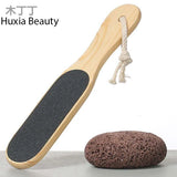 Huxia Beauty Wooden Foot Scrubber 2 Sided