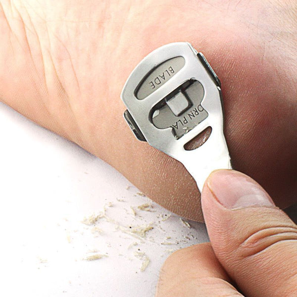 New Stainless Steel Blades Foot Callus Remover Rasp Corn Hard Dead Skin Shaver
