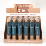 Miss Rose 2 in 1 Concealer (Liquid and Stick)