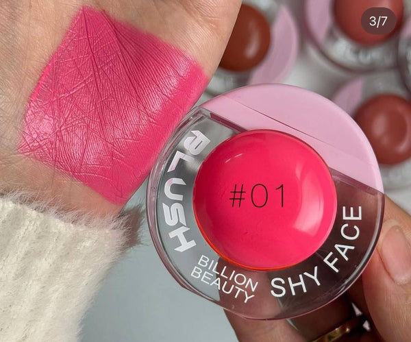 Billion Beauty Shy Face Liquid Blush 1 pcs | Natural Dewy Finish | Long-Lasting Cream Blusher for All Skin Types