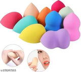 HUXIA BEAUTY 6 Pcs Box Set Multi Design, Multicolors & Multi Purpose Sponge Blenders