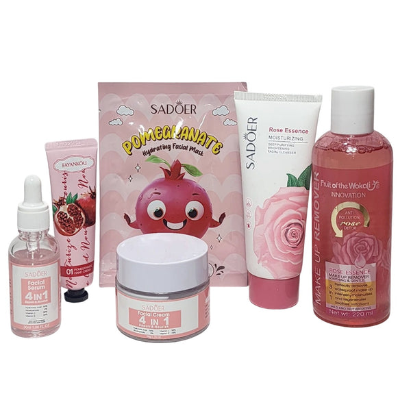 Sweet Savings Value Pack of 6 Items Rosy Glow 6-in-1 Skincare Set