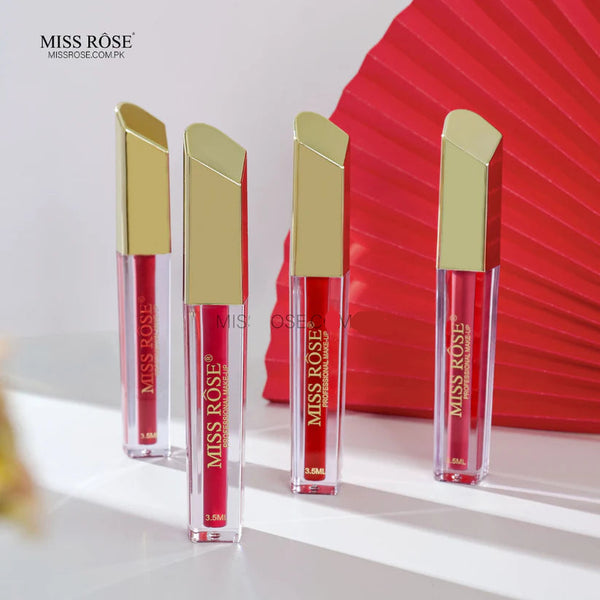 Miss Rose Princess Fan Crystal Lip Gloss