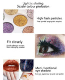 Miss Rose 18 Colors Sequins Glitter Powder High Gloss Pearly Eye shadow Palette