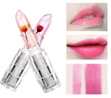 MOCMALLURE High Quality Transparent Color Changing Flower Jelly Lipstick