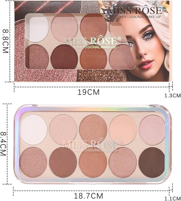 Miss Rose 10 Colors heavens hue Highlighter Palette
