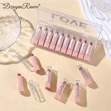 Dragon Ranee Pack of 10Pcs Pink Mini Lipstick Gift Box