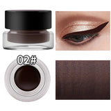 MISS ROSE 2 COLOR GEL EYELINER BLACK AND BROWN 24 HOURS WATERPROOF SET