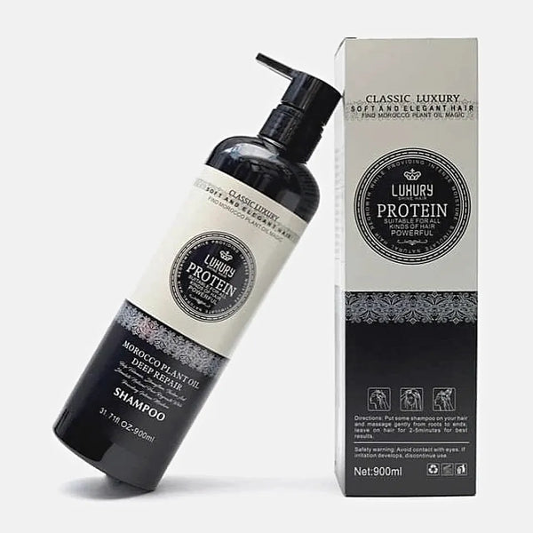 Keratin Classic Luxury Protein Moroccan Hair Shampoo Protecting Scalp 900ml