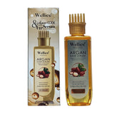 WELLICE Anti hair loss & Anti dandruff Argan  Hair Serum With Comb Head 200ml