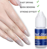 Super Strong Nail Glue For False Nail Tips, Acrylic Nails,Press On Nails,Fake Nails Art Decoration Lasting Adhesion