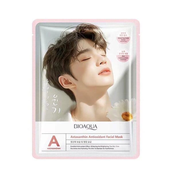 BIOAQUA Korean Astaxanthin Antioxidant Moisturizing Facial Sheet Mask 25g  BQY47861