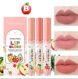 Dragon Ranee 3PCS Lipstick Set New Velvet Matte Lip Gloss Waterproof Long Lasting Lip Balm Moisturizing Makeup 1.5g*3