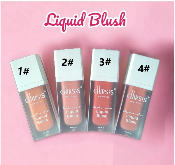 Liquid Blusher Tint Multicolor Long-Lasting 4 different Colors CH-003