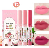 Dragon Ranee 3PCS Lipstick Set New Velvet Matte Lip Gloss Waterproof Long Lasting Lip Balm Moisturizing Makeup 1.5g*3