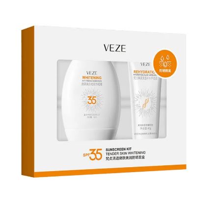 VEZE Pack Of 2 SPF35 Glowing Sunscreen Kit 45ml+40g FZ46760