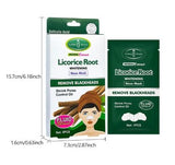 Aichun Beauty 5pcs Licorice Root Nose Mask Salicylic Acid Remove Blackheads Nose Cleaner Herbal Control Oil White Nose Pore Strips For Girls , Men & Women